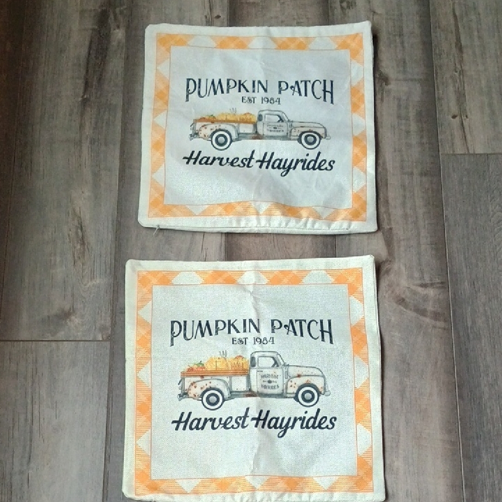 Harvest Hayrides Accent Pillow Covers